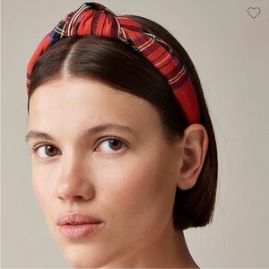 J. Crew Tartan knot headband